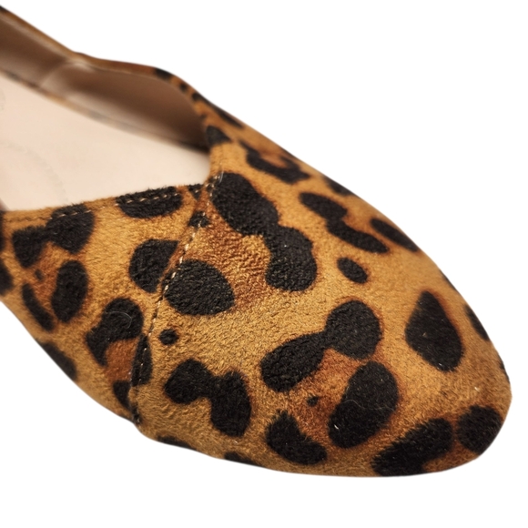 Trary Leopard Print Women's Flats Size 7 Faux Suede - Picture 10 of 12
